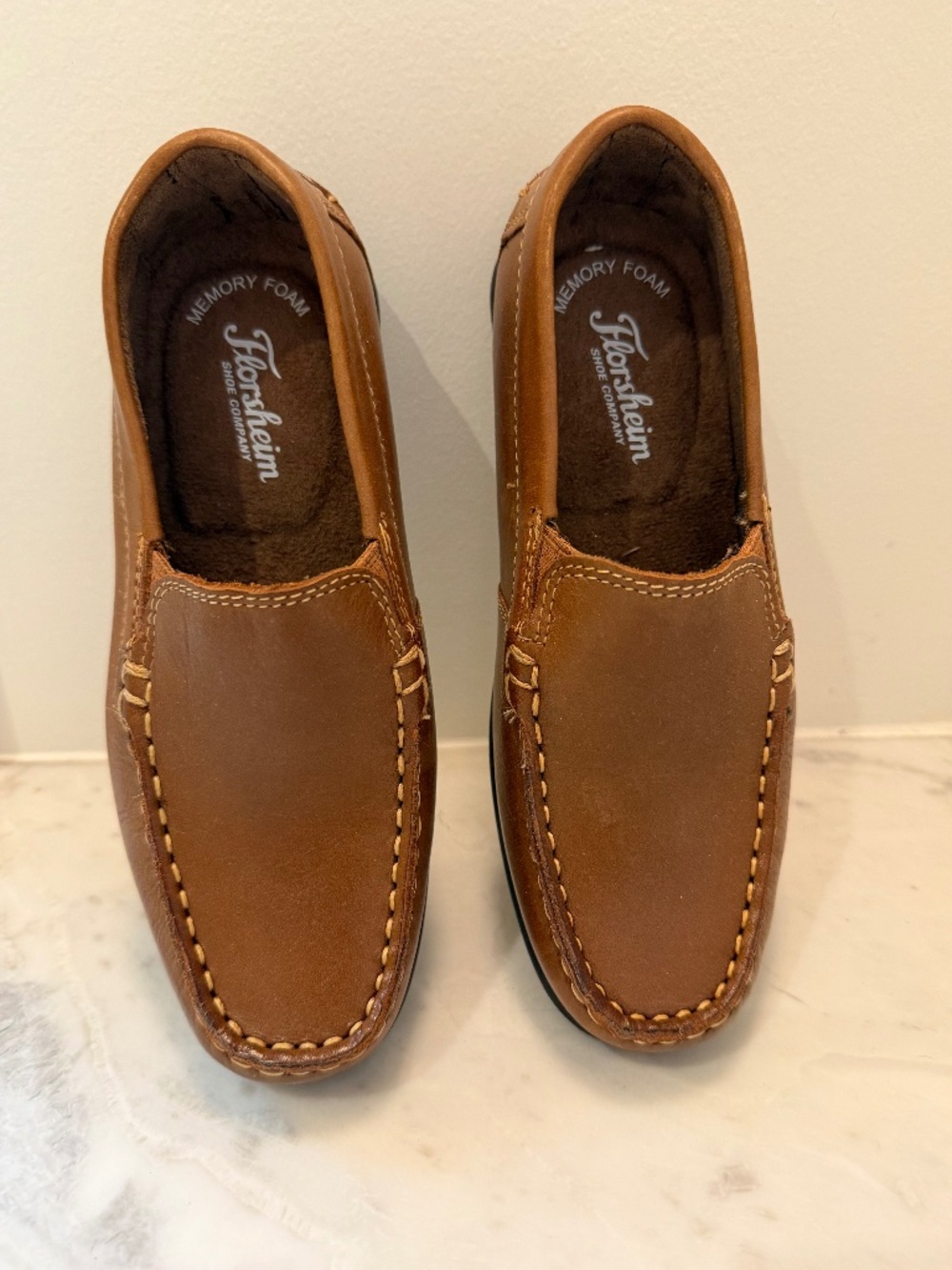 Boy's Florsheim Brown Leather Loafers